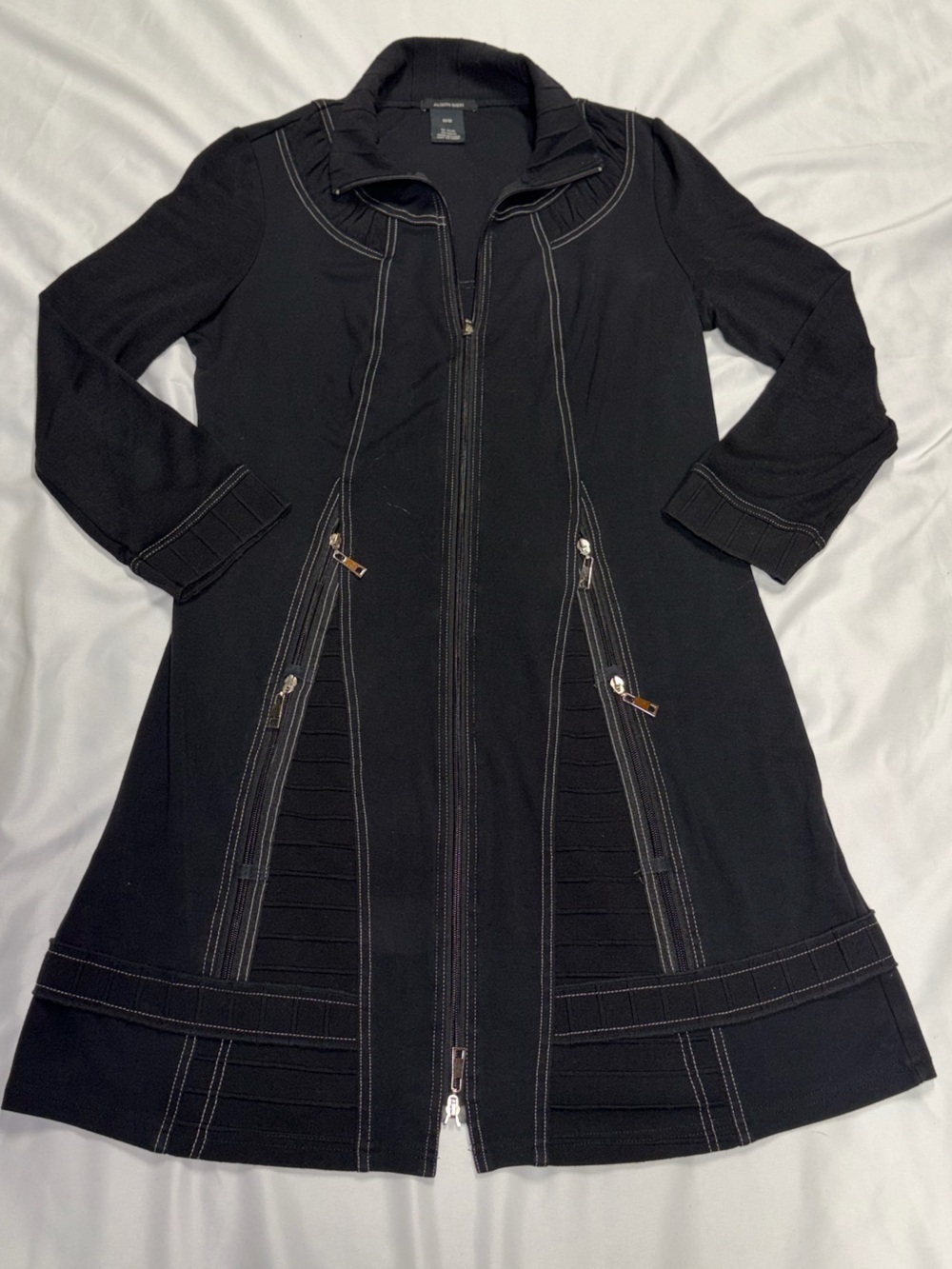Black Long Zip-Front Women's Dress Lot B